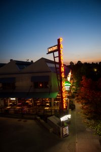 Claremont Packing House at sunset