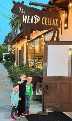 Cute kids at Claremont's The Meat Cellar restaurant.